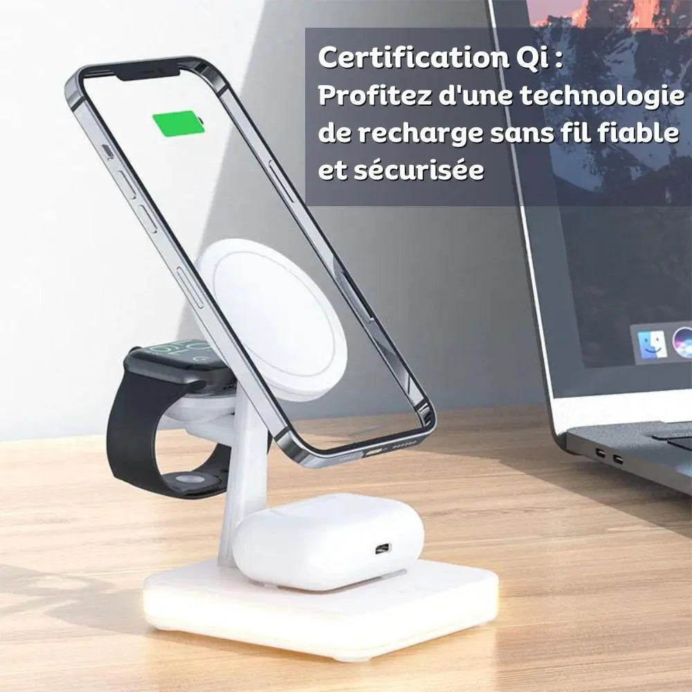 Chargeur Sans Fil 3-en-1 Les Visionnaires