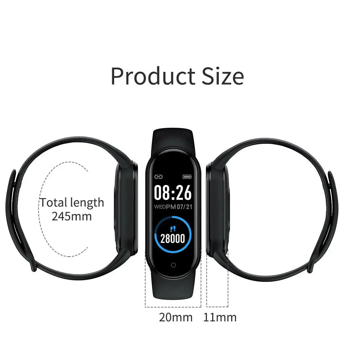 New Smart Watch Digital Men Women Bluetooth Fitness Tracker Watch Sport Heart Rate Blood Pressure for Android iOS Smart watch Théo Trove