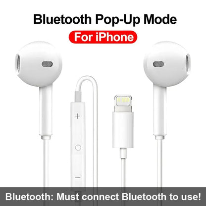 Original Headphones For Apple iPhone 14 Wired Bluetooth Earphones 13 12 11 Pro Max XR 7 8 6 6s Plus 3.5mm In-Ear Stereo Earbuds Théo Trove