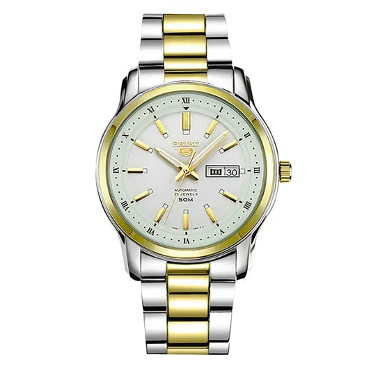 Seiko 5 Automatic White Dial SNKP14K1  Men's Watch Théo Trove