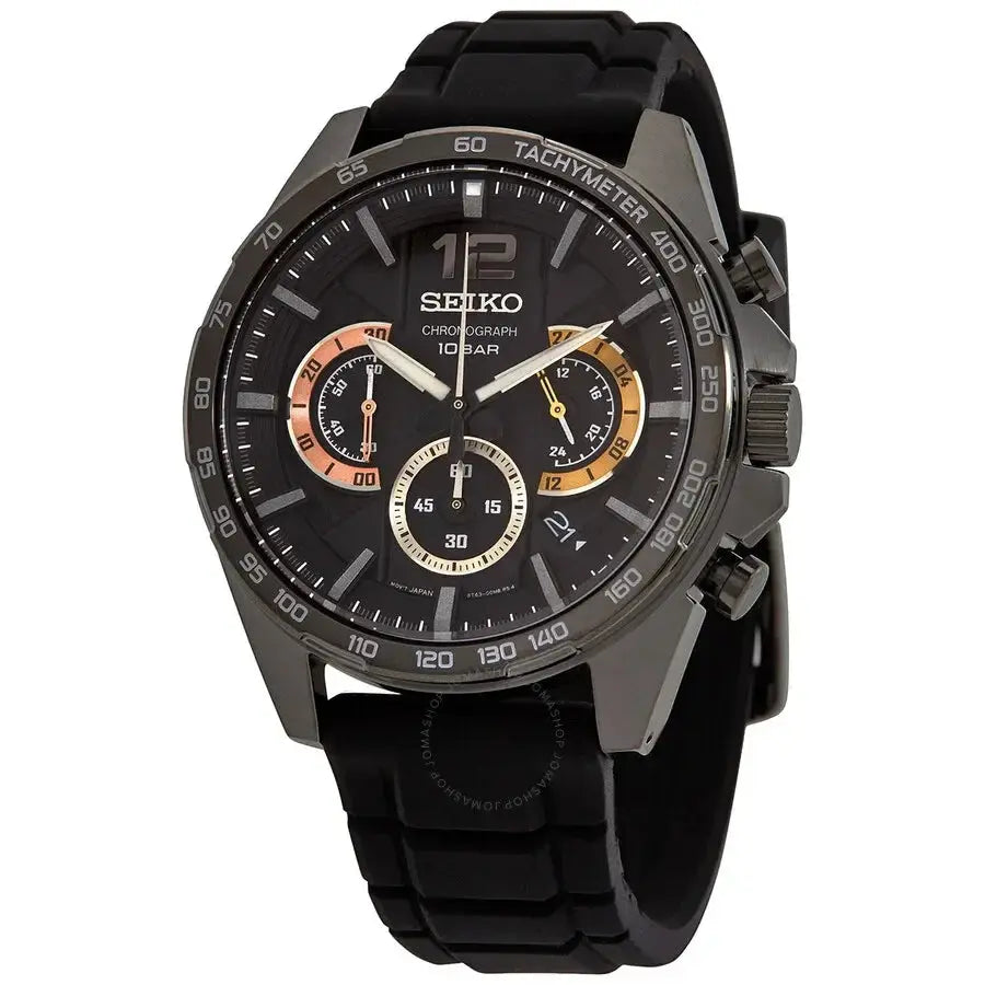 Seiko Quartz Stone Men's Watch Chronograph Series Japanese Original Leisure Watch 10 Bar Waterproof Multi-functional Watch Théo Trove