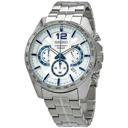 Seiko Quartz Stone Men's Watch Chronograph Series Japanese Original Leisure Watch 10 Bar Waterproof Multi-functional Watch Théo Trove