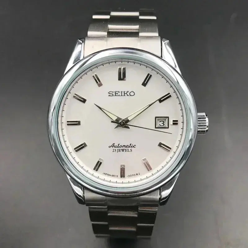 Seiko SARB035 Fashion Casual Simple Steel Band Life Waterproof Watches Trend Brand 2024 New Men's Automatic Mechanical Watch Théo Trove