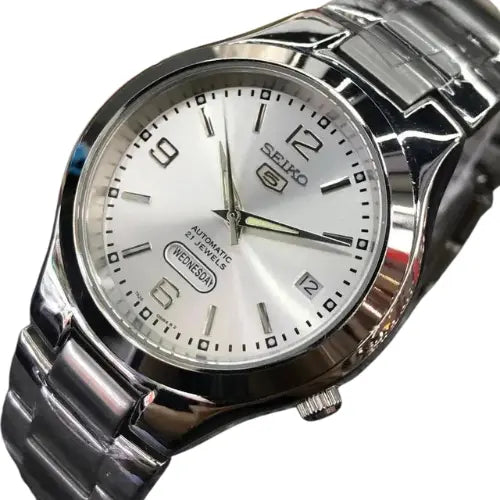 Seiko hommes d'affaires calendrier lumineux montres mécaniques automatiques nouveau squelette dos Simple mode montre étanche SNK623 Théo Trove