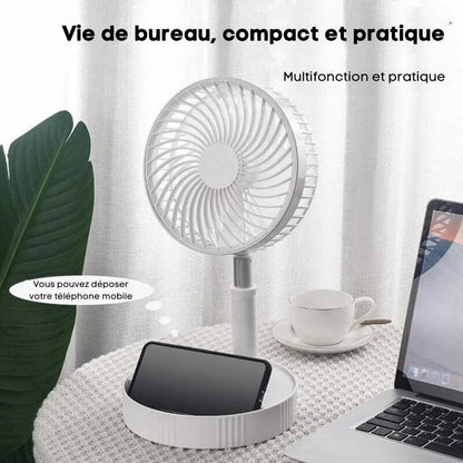 Ventilateur portable rétractable sans fil Les Visionnaires