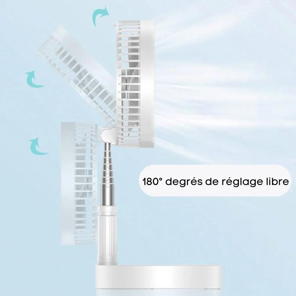 Ventilateur portable rétractable sans fil Les Visionnaires